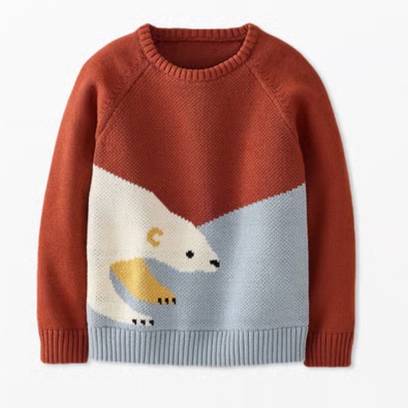 Hanna Andersson Other - Hanna Andersson Red and Blue Polar Bear Sweater
